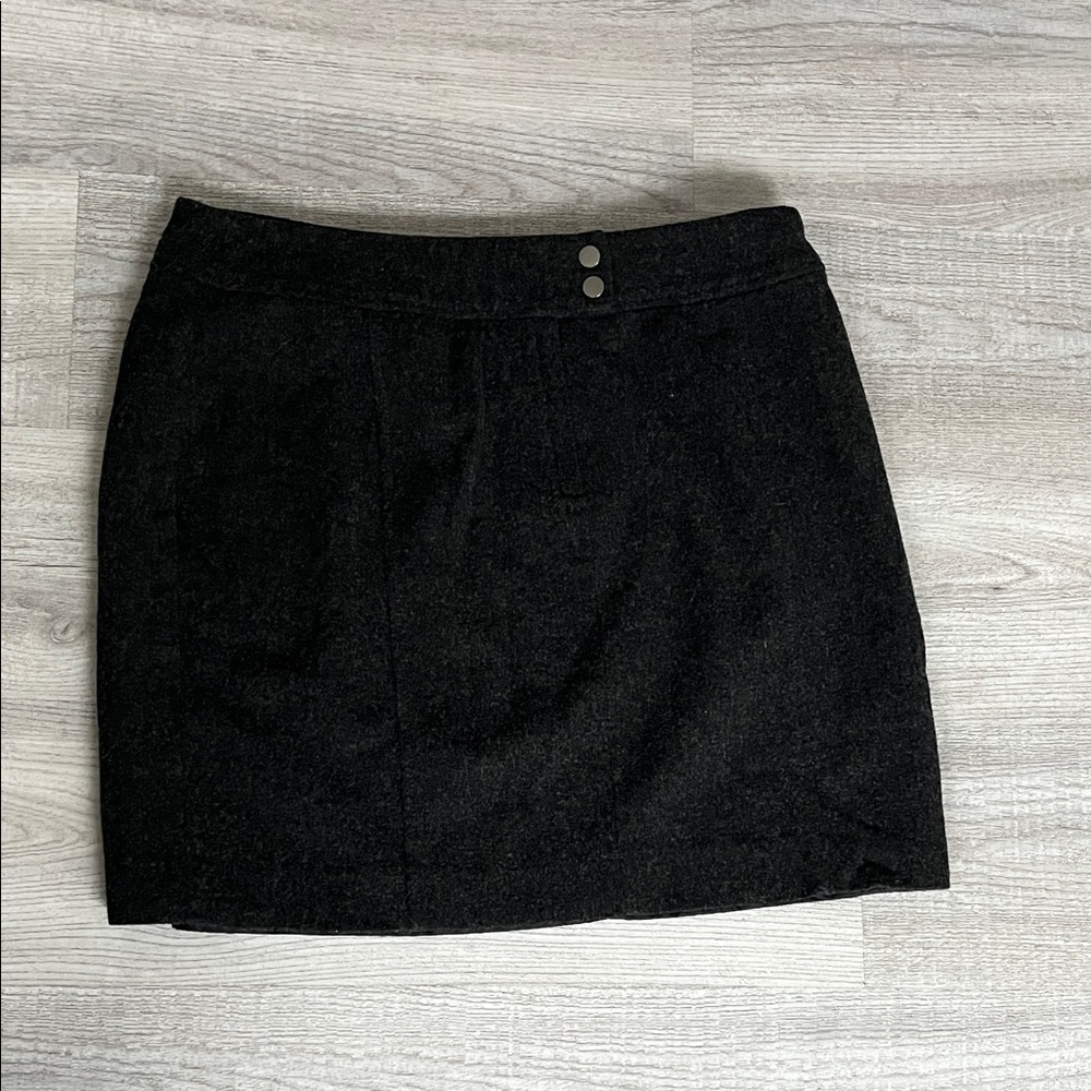 H&M Black Double Lined Mini Pencil Skirt